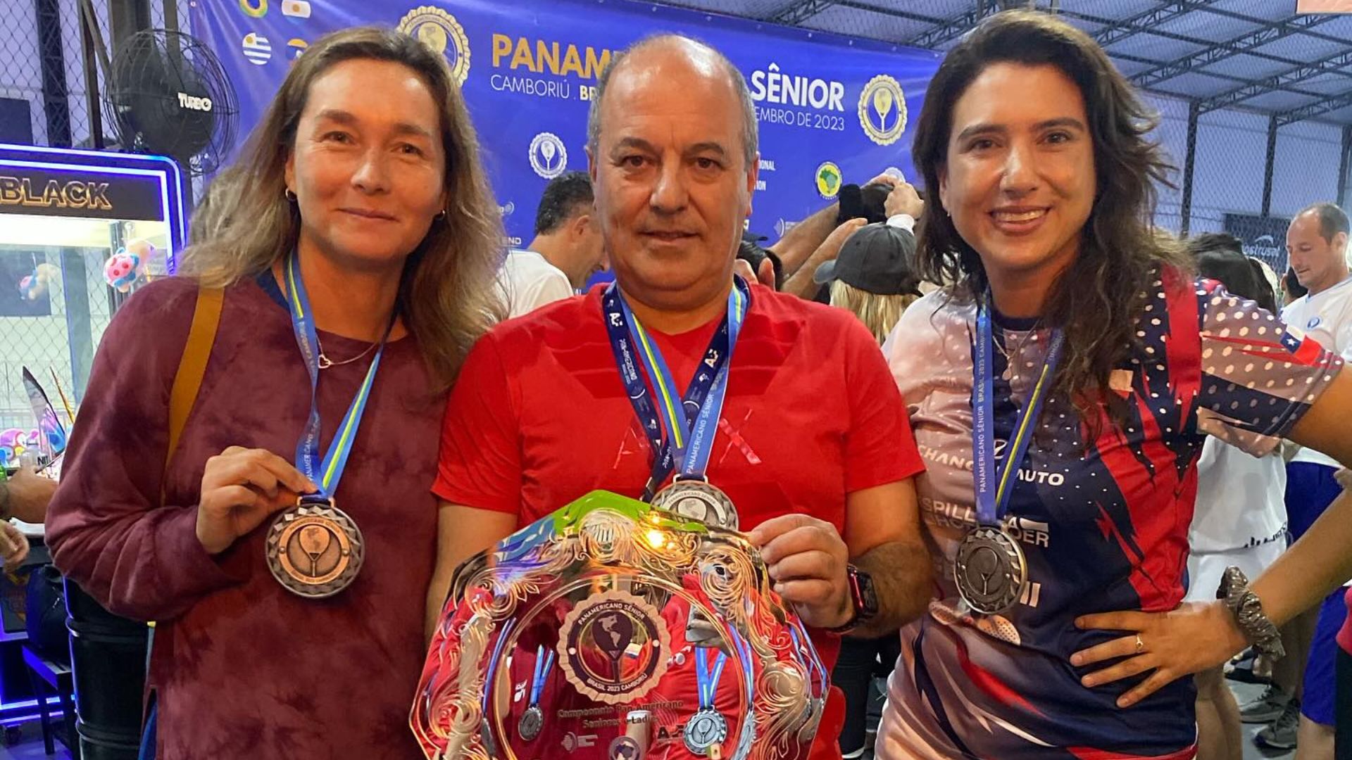 Fabián Parolin Pádel - Premiación panamericano senior 2023